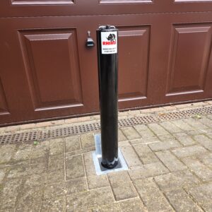 Rhino RT/R4 Black Telescopic Bollard Excluded Installation